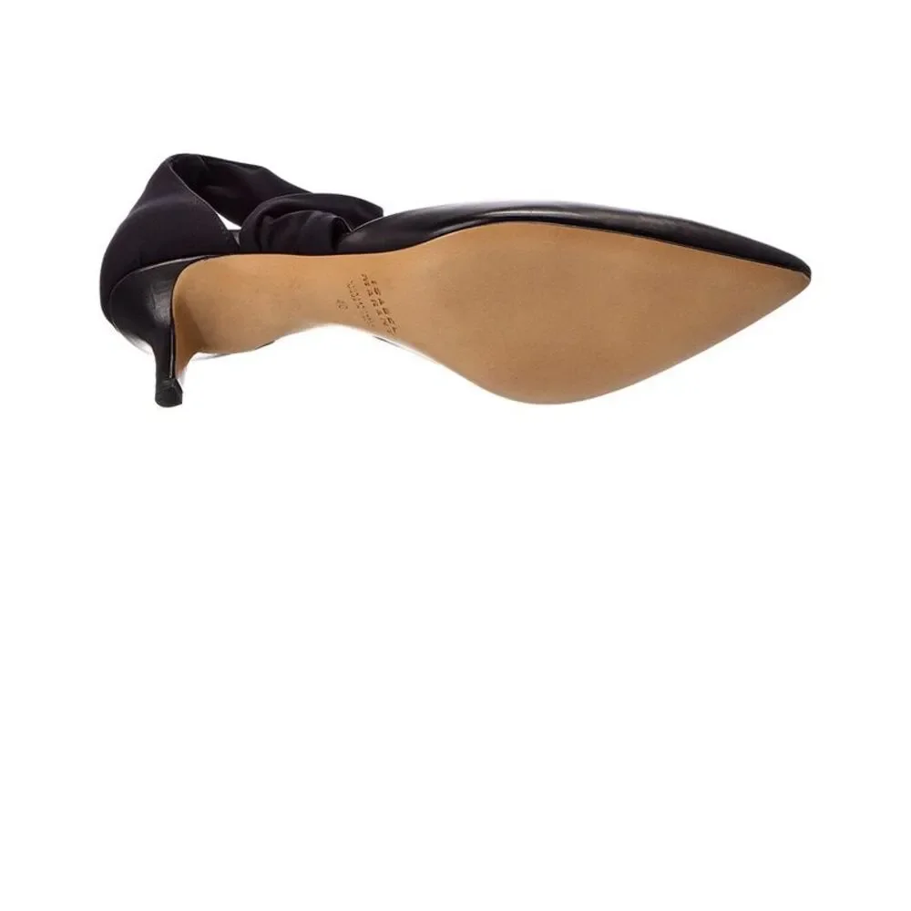 Isabel Marant Drapy Leather Pump, Black